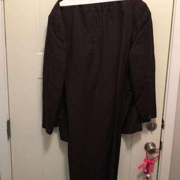 Larry Levine Suit brown 24W - Picture 4 of 9